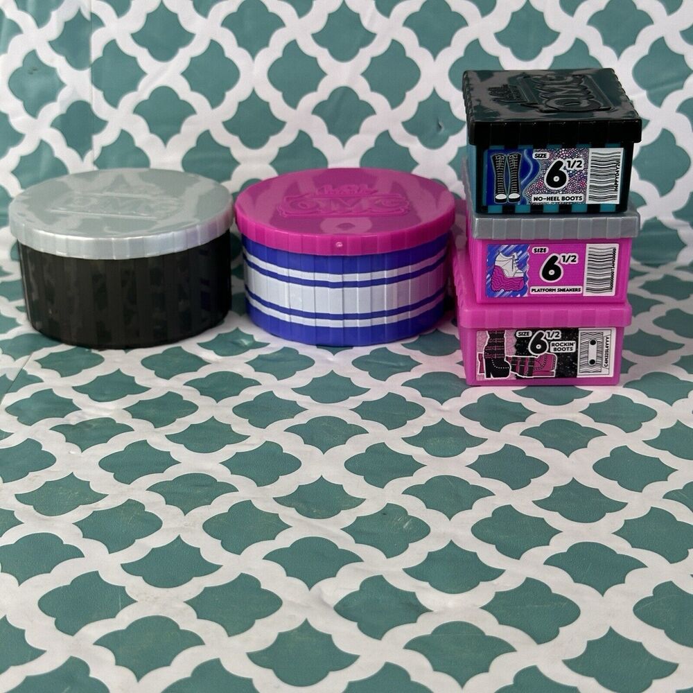 OMG‎ LOL Doll Clothing Hats Shoe Plastic Boxes Doll Accessories for a Closet